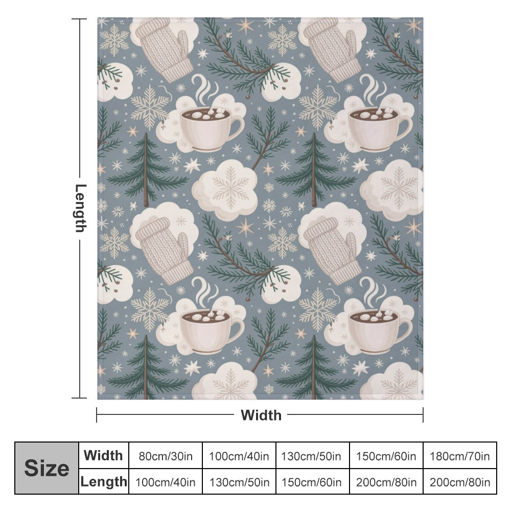 Christmas Ultra Soft Flannel Blanket – Cozy Holiday Throw, Warm Fleece Blanket for Bed & Sofa,