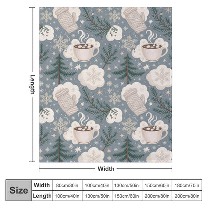 Christmas Ultra Soft Flannel Blanket – Cozy Holiday Throw, Warm Fleece Blanket for Bed & Sofa,