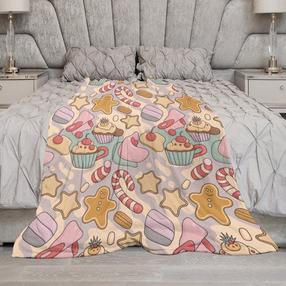 Christmas Ultra Soft Flannel Blanket – Cozy Holiday Throw, Warm Fleece Blanket for Bed & Sofa,