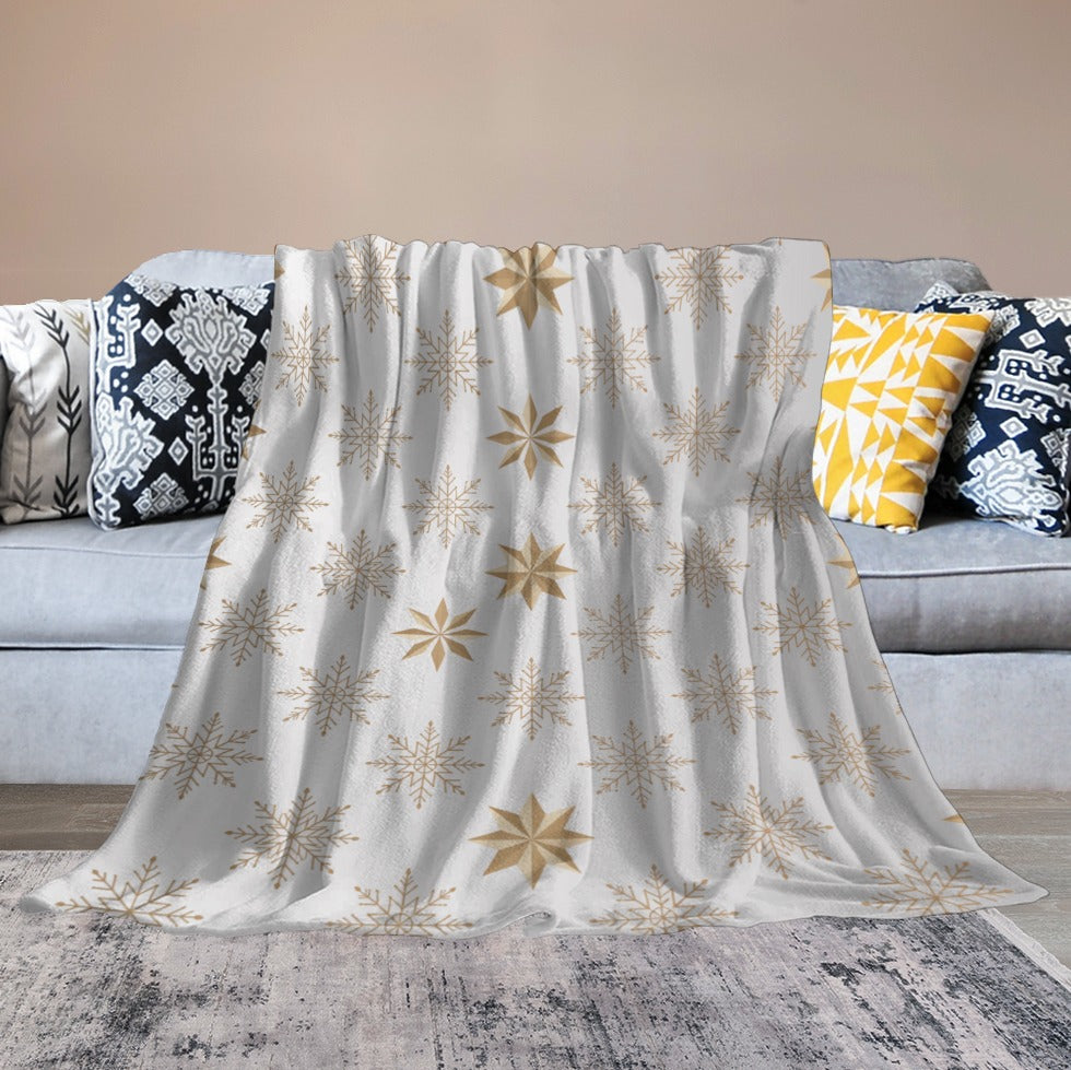 Christmas Ultra Soft Flannel Blanket – Cozy Holiday Throw, Warm Fleece Blanket for Bed & Sofa,
