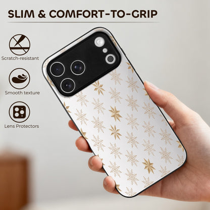 Christmas Glass Phone Case for iPhone 17 Series – Shockproof Anti-Scratch Cover