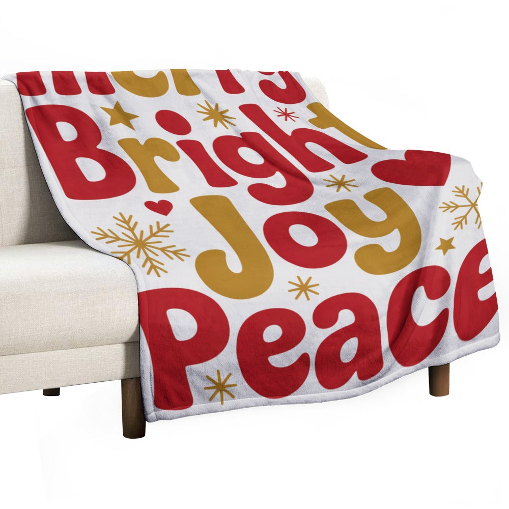 Christmas Ultra Soft Flannel Blanket – Cozy Holiday Throw, Warm Fleece Blanket for Bed & Sofa,