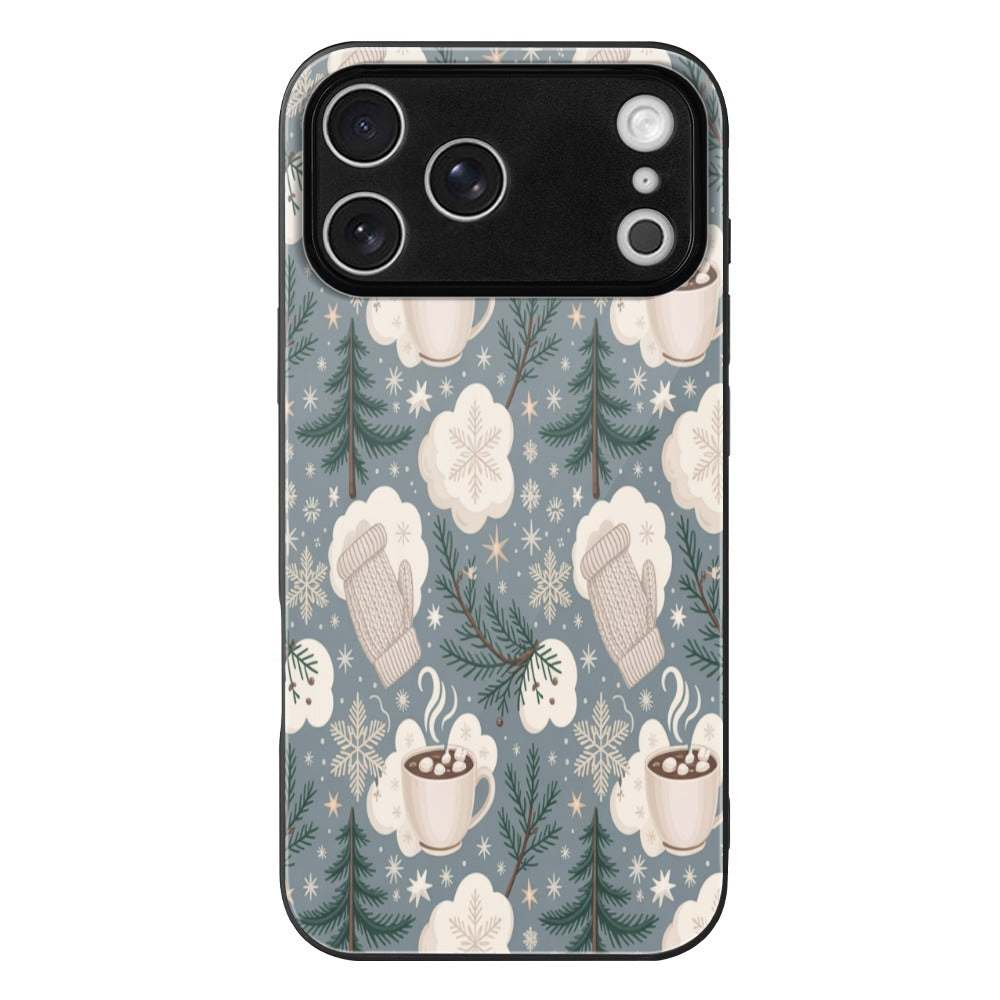 Christmas Glass Phone Case for iPhone 17 Series – Shockproof Anti-Scratch Cover