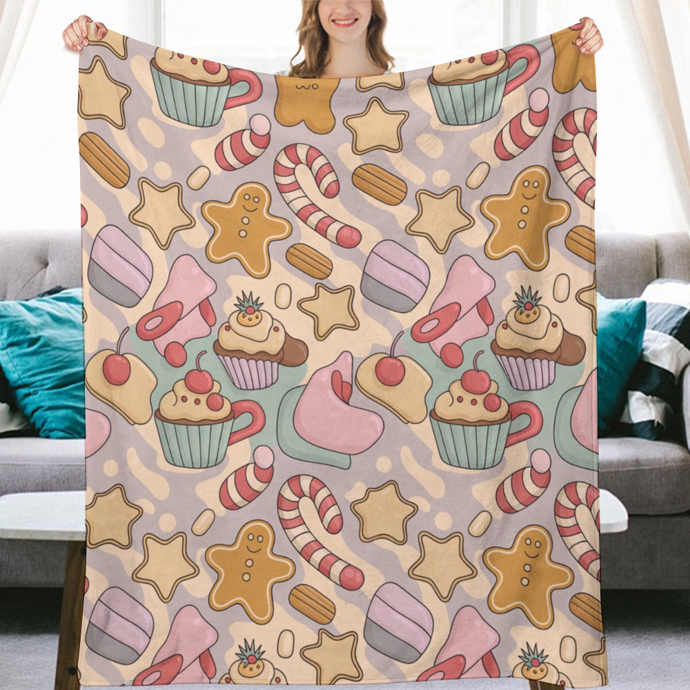 Christmas Ultra Soft Flannel Blanket – Cozy Holiday Throw, Warm Fleece Blanket for Bed & Sofa,