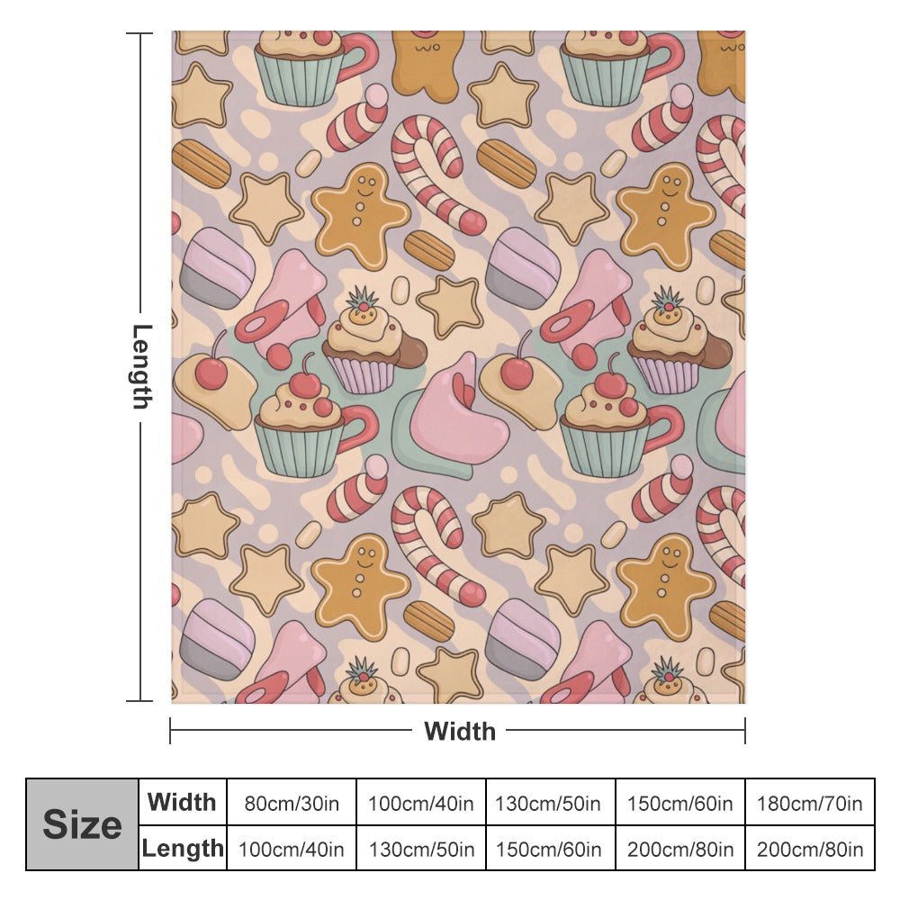 Christmas Ultra Soft Flannel Blanket – Cozy Holiday Throw, Warm Fleece Blanket for Bed & Sofa,