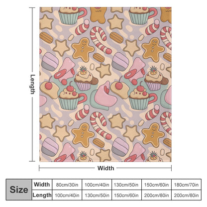 Christmas Ultra Soft Flannel Blanket – Cozy Holiday Throw, Warm Fleece Blanket for Bed & Sofa,