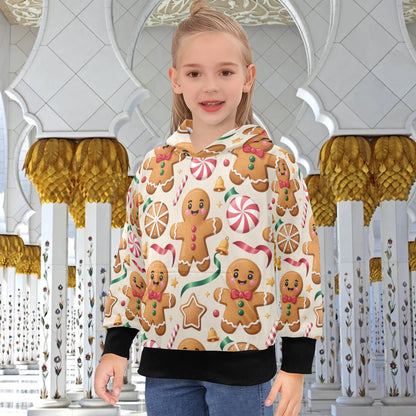 Big Girls' Christmas Hoodie – Long Sleeve Hooded Pullover for Ages 8-15