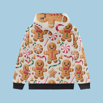 Big Girls' Christmas Hoodie – Long Sleeve Hooded Pullover for Ages 8-15