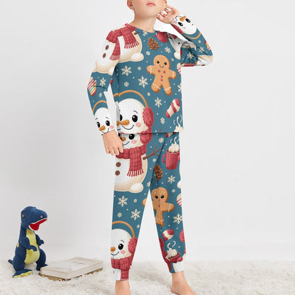Boys’ Christmas Pajama Set – Soft Long Sleeve Top & Pants