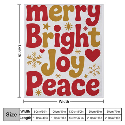 Christmas Ultra Soft Flannel Blanket – Cozy Holiday Throw, Warm Fleece Blanket for Bed & Sofa,