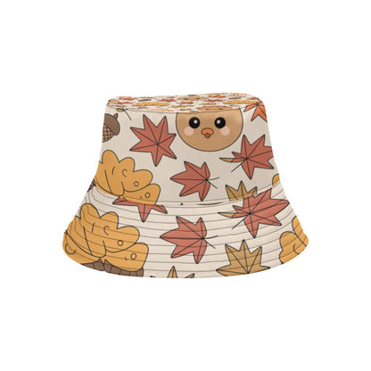 Men’s All Over Print Bucket Hat – Thanksgiving Fall Vibes Cotton Twill Hat for Men | Trendy Autumn Outdoor Hat