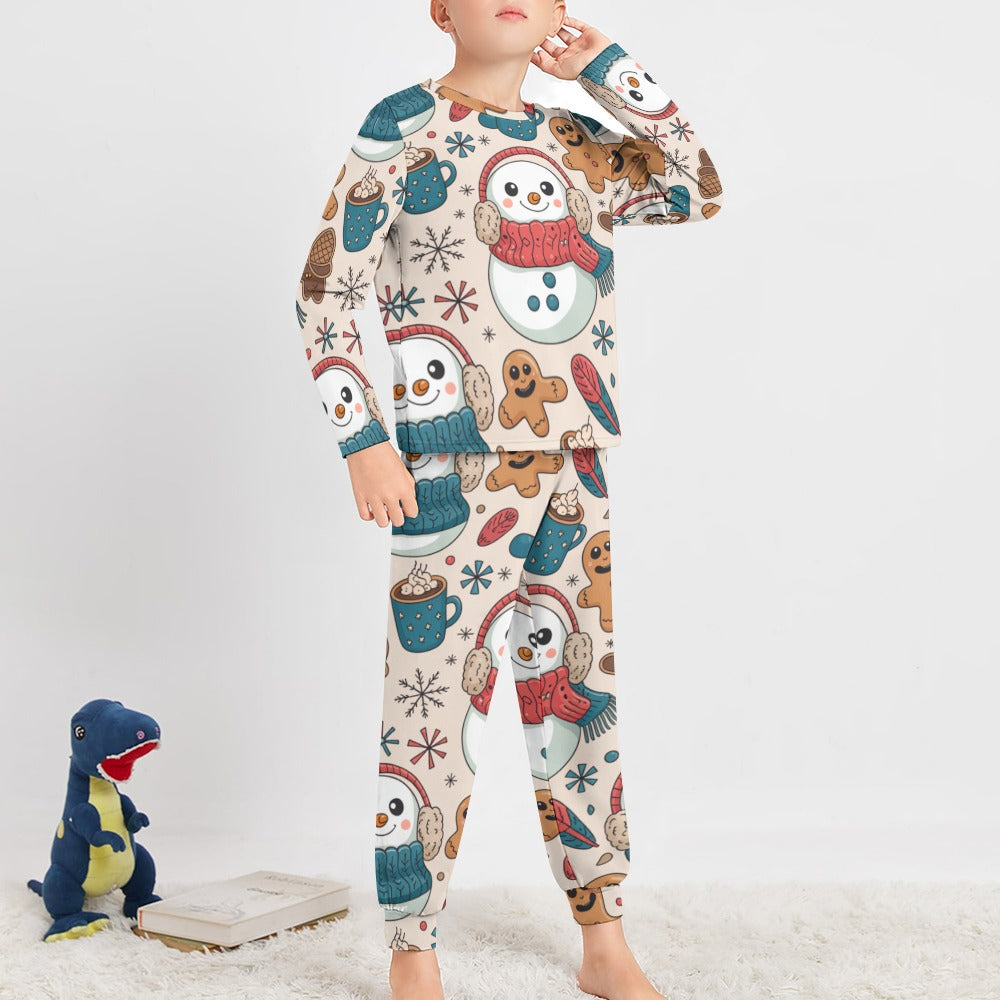 Boys’ Christmas Pajama Set – Soft Long Sleeve Top & Pants