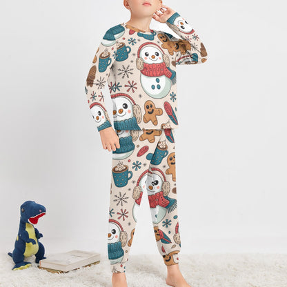 Boys’ Christmas Pajama Set – Soft Long Sleeve Top & Pants