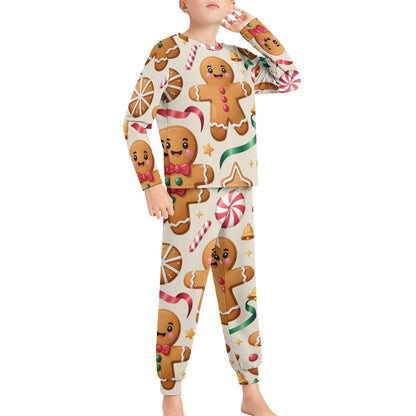 Boys’ Christmas Pajama Set – Soft Long Sleeve Top & Pants