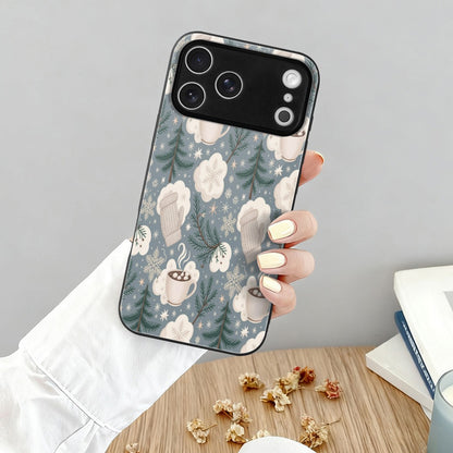 Christmas Glass Phone Case for iPhone 17 Series – Shockproof Anti-Scratch Cover