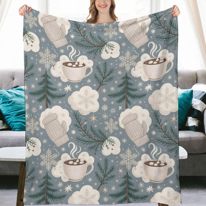 Christmas Ultra Soft Flannel Blanket – Cozy Holiday Throw, Warm Fleece Blanket for Bed & Sofa,