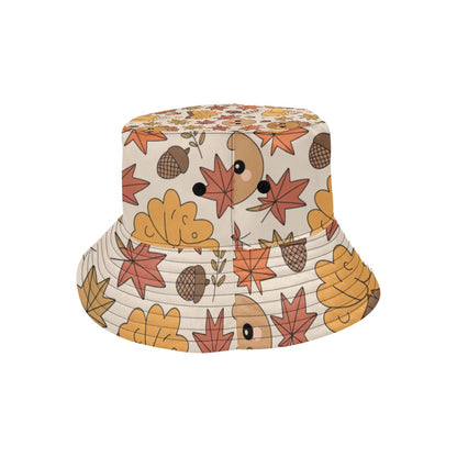 Men’s All Over Print Bucket Hat – Thanksgiving Fall Vibes Cotton Twill Hat for Men | Trendy Autumn Outdoor Hat