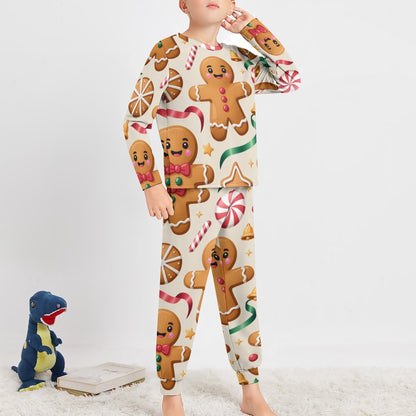 Boys’ Christmas Pajama Set – Soft Long Sleeve Top & Pants