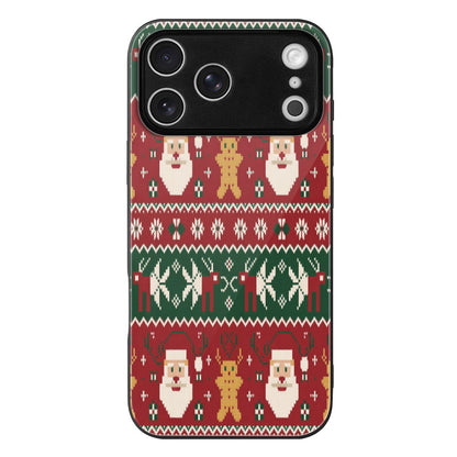 Christmas Glass Phone Case for iPhone 17 Series – Shockproof Anti-Scratch Cover