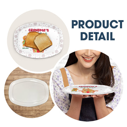 Grandma's Perfect Batch platter product detail, BPA-Free plastic, Christmas gift idea