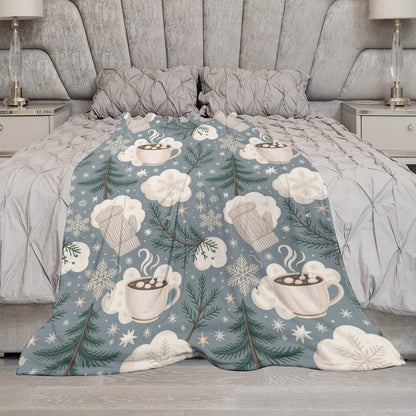 Christmas Ultra Soft Flannel Blanket – Cozy Holiday Throw, Warm Fleece Blanket for Bed & Sofa,