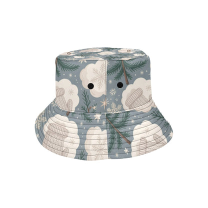 Men’s Christmas All Over Print Bucket Hat – Stylish Holiday Chino Cotton Twill Hat for Outdoor Activities – Festive Gift for Men