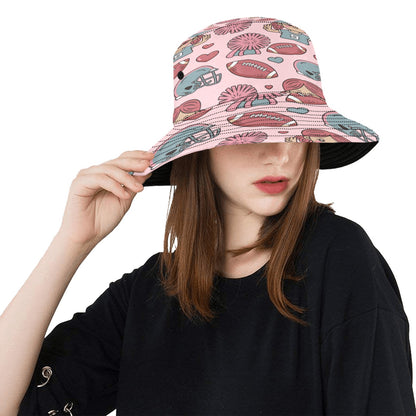 Unisex Game Day All Over Print Bucket Hat – Custom Sports Fan Polyester Hat for Summer, Tailgates & Outdoor Events – Trendy Football Baseball Game Day Accessory