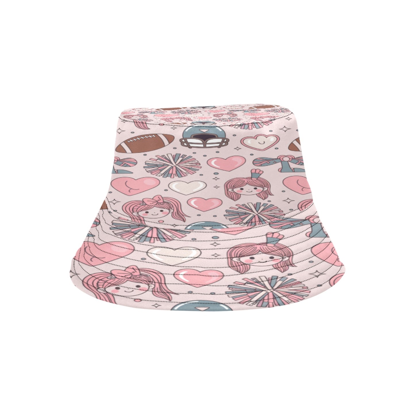 Unisex Game Day All Over Print Bucket Hat – Custom Sports Fan Polyester Hat for Summer, Tailgates & Outdoor Events – Trendy Football Baseball Game Day Accessory