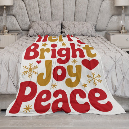 Christmas Ultra Soft Flannel Blanket – Cozy Holiday Throw, Warm Fleece Blanket for Bed & Sofa,