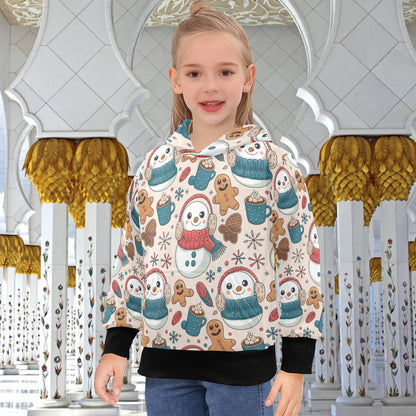 Big Girls' Christmas Hoodie – Long Sleeve Hooded Pullover for Ages 8-15