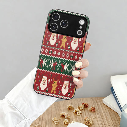 Christmas Glass Phone Case for iPhone 17 Series – Shockproof Anti-Scratch Cover