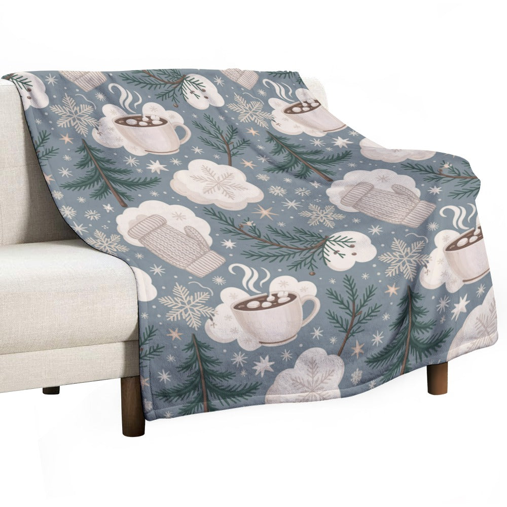 Christmas Ultra Soft Flannel Blanket – Cozy Holiday Throw, Warm Fleece Blanket for Bed & Sofa,