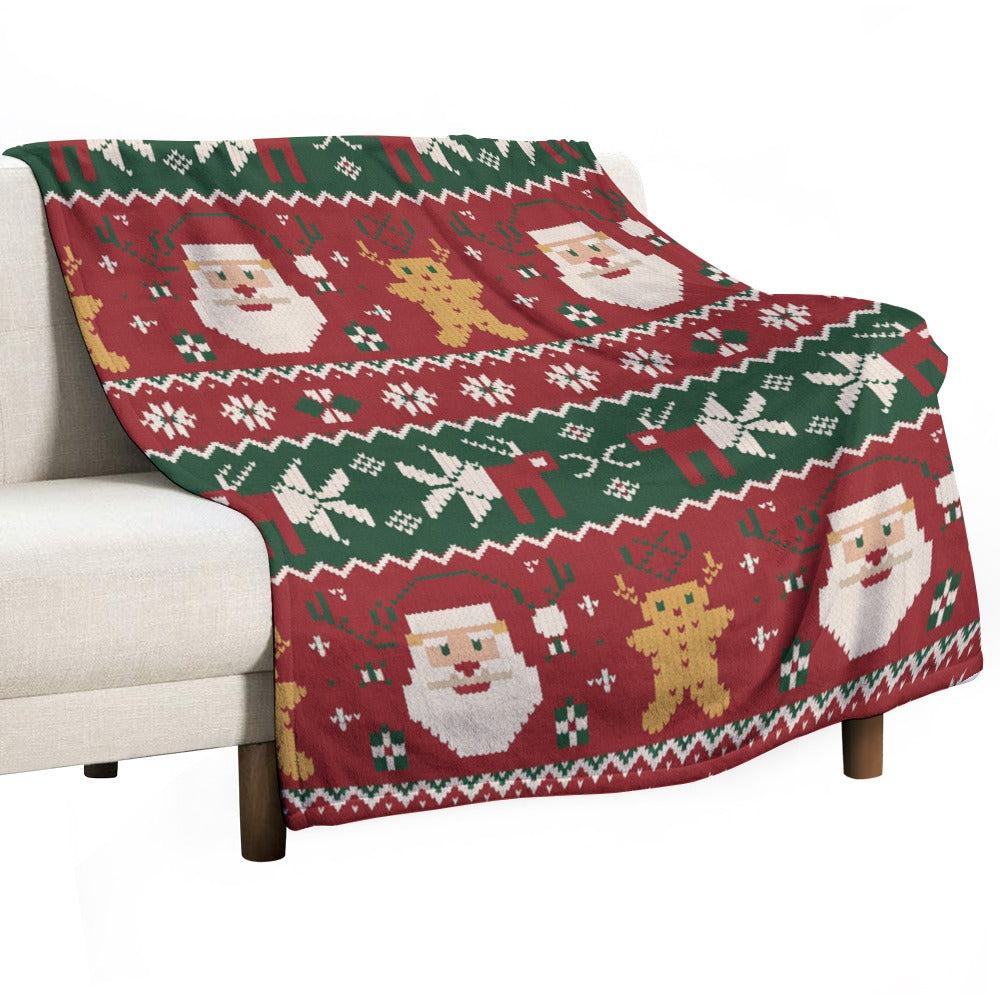 Christmas Ultra Soft Flannel Blanket – Cozy Holiday Throw, Warm Fleece Blanket for Bed & Sofa,