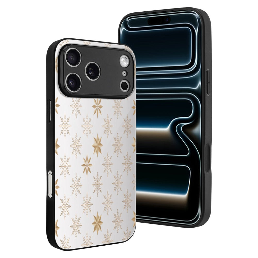 Christmas Glass Phone Case for iPhone 17 Series – Shockproof Anti-Scratch Cover