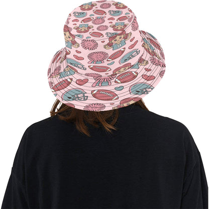 Unisex Game Day All Over Print Bucket Hat – Custom Sports Fan Polyester Hat for Summer, Tailgates & Outdoor Events – Trendy Football Baseball Game Day Accessory