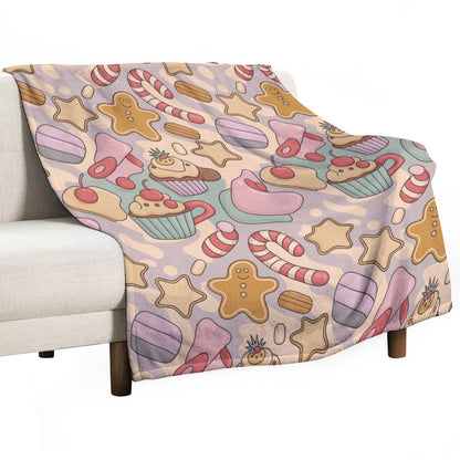 Christmas Ultra Soft Flannel Blanket – Cozy Holiday Throw, Warm Fleece Blanket for Bed & Sofa,