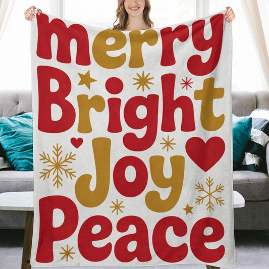 Christmas Ultra Soft Flannel Blanket – Cozy Holiday Throw, Warm Fleece Blanket for Bed & Sofa,